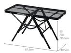 YAMAZEN Campers Collection Tough Light Folding Outdoor Table, Ophalen, Zo goed als nieuw, Campingmeubel-accessoire