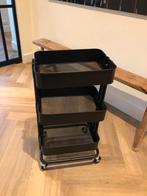 Raskög roltafel zwart Ikea, Ophalen of Verzenden, Zo goed als nieuw