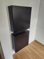2x Besta wandmeubel, incl. 2x besta wandrail, Huis en Inrichting, Kasten | Wandmeubels, Ophalen, Gebruikt, Minder dan 150 cm, Minder dan 100 cm