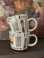 Zin in koffie? Twee Vintage Mokken - Espresso & Cappuccino, Huis en Inrichting, Keuken | Servies, Keramiek, Ophalen of Verzenden