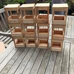 Tralie nestkastjes (Nieuwe ), Ophalen of Verzenden, Nieuw, Hout, Vogelkooi