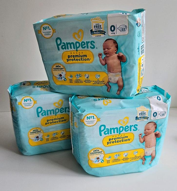 Pampers Premium Protection Maat 0 (0-3kg)nieuw in verpakking, Kinderen en Baby's, Overige Kinderen en Baby's, Nieuw, Ophalen of Verzenden