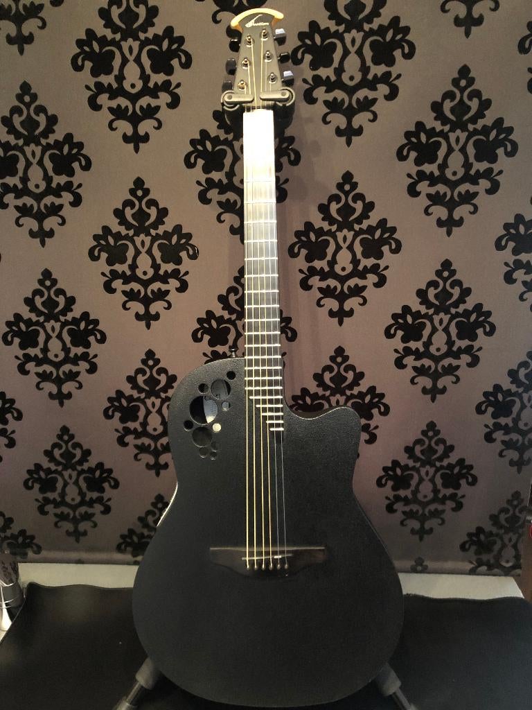 Ovation Elite T 1778T - Black OP-PRO Preamp + CASE, Muziek en Instrumenten, Snaarinstrumenten | Gitaren | Akoestisch, Gebruikt