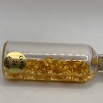 Miniatuur Flesje met 24K Goud Flakes vintage, Antiek en Kunst, Antiek | Glas en Kristal, Ophalen of Verzenden