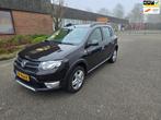 Dacia Sandero 0.9 TCe Stepway Lauréate Airco Navi Boekjes, Voorwielaandrijving, Gebruikt, Zwart, Bedrijf