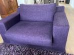 Loveseat, kleur donker paars, Henders en Hazel., Ophalen, Gebruikt, 75 tot 100 cm, 125 cm of meer