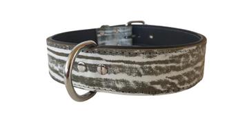 DOG GEAR Safari Halsband Leder Grijs Nek 62-69 cm -45%!!! beschikbaar voor biedingen