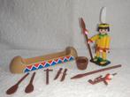 Playmobil Western 3352 Indiaan met kano wapens - Vintage., Complete set, Gebruikt, Ophalen of Verzenden