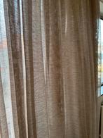 Nieuwe zandkleurige vitrages - 4m & 3.8m breed, Ophalen of Verzenden, Nieuw, Beige, 200 cm of meer