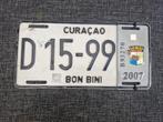 Curacao kentekenplaat nummerbord Curaçao nummerplaat License, Verzamelen, Ophalen of Verzenden, Gebruikt, Auto's