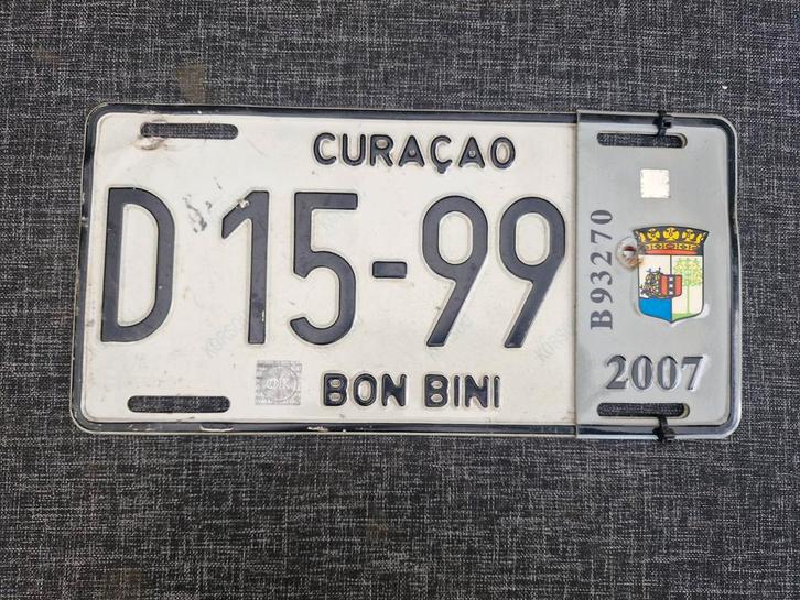 Curacao kentekenplaat nummerbord Curaçao nummerplaat License, Verzamelen, Automerken, Motoren en Formule 1, Gebruikt, Auto's, Ophalen of Verzenden