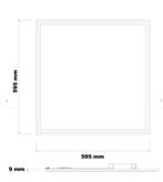 12x LED Paneel 60x60 RGB+CCT Dimbaar, Huis en Inrichting, Lampen | Plafondlampen, Ophalen, Nieuw