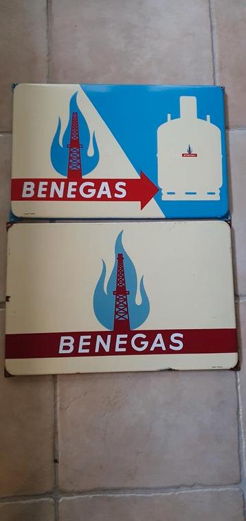Benegas emaille borden Langcat en Emrec Eemnes  beschikbaar voor biedingen