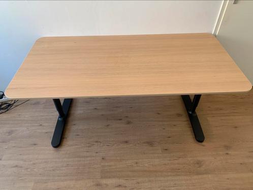IKEA Bekant bureau 160x80cm, Huis en Inrichting, Bureaus, Zo goed als nieuw, Bureau, In hoogte verstelbaar, Ophalen