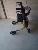 Mooie goudkleurige opvouwbare rollator met tas,, Ophalen, Zo goed als nieuw