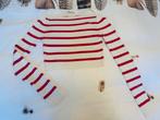 Pull & Bear zwart wit gestreept cropped truitje maat M, Maat 38/40 (M), Verzenden, Nieuw, Lange mouw