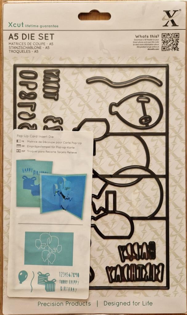 XCUT A5 Die SET (17pcs) - Pop up Card Birthday XCU503247, Ophalen of Verzenden, Nieuw, Overige thema's, Pons of Mal