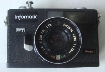 Ricoh Infomatic analoog fototoestel met Rikenon 1:2.8 40 mm  beschikbaar voor biedingen