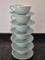 Zes vintage kop en schotels Petrus Regout, Ophalen of Verzenden, Huis en Inrichting