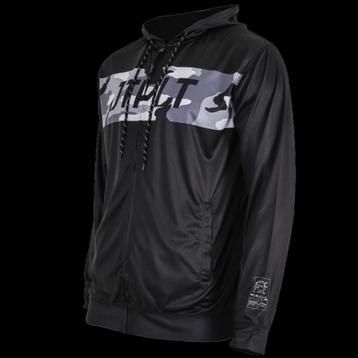 Jetpilot Rashie RX LS Front Zip Hooded - Black Maat S beschikbaar voor biedingen