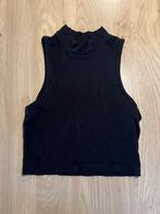 Zwarte sleeveless crop top, Maat 38/40 (M), H&M, Zwart, Ophalen of Verzenden