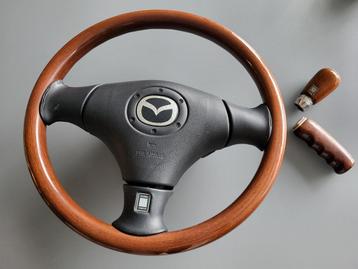 Mazda MX5 MX-5 Nardi Houten stuur + pookknop NB en NBFL beschikbaar voor biedingen