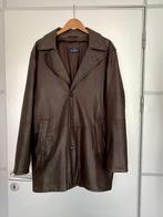 H108 Daniel Hechter maat XL echt-leren jas winterjas bruin