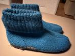 Wollen sloffen Bergstein maat 37 blauw petrol, Jongen of Meisje, Overige typen, Ophalen of Verzenden, Zo goed als nieuw
