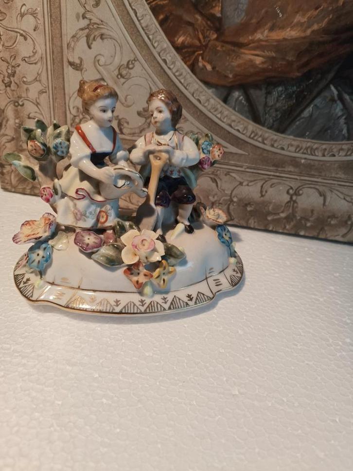 Antiek Meissen Porselein Beeldje, Antiek en Kunst, Antiek | Porselein, Ophalen of Verzenden