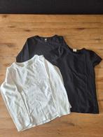 Hema set van 3 shirts zwart en wit maat 122-128, Ophalen of Verzenden, Meisje, Shirt of Longsleeve