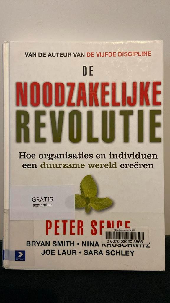 De noodzakelijke revolutie, Boeken, Wetenschap, Zo goed als nieuw, Sociale wetenschap, Ophalen of Verzenden