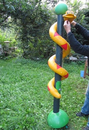 Vintage kinder tuindouche, buitendouche, zwembad douche beschikbaar voor biedingen
