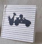 snijmallen Kind in trapauto met beer, giraffe en meer NIEUW, Hobby en Vrije tijd, Kaarten | Zelf maken, Ophalen of Verzenden, Nieuw