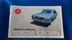 Toyota 1973 Crown Sedan Owner's Manual, Auto diversen, Ophalen of Verzenden