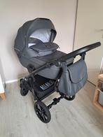 Baby stroller/pram – grey with matching bag + maxicosi adapt, Gebruikt, Verstelbare duwstang, Ophalen, Kinderwagen