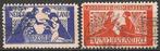 Toorop serie 134 - 135 O. ADV. no.48 P., Postzegels en Munten, Postzegels | Nederland, Verzenden, T/m 1940, Gestempeld