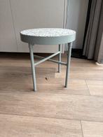 Luxe Saliegroen Bijzettafeltje, Ophalen, Minder dan 45 cm, Minder dan 55 cm, Rond