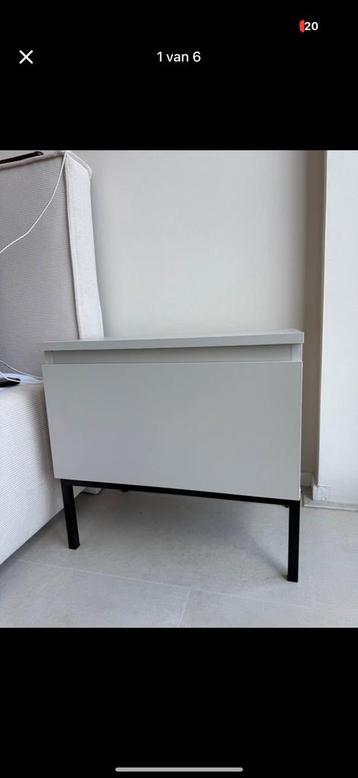 Nachtkastje 2x beige