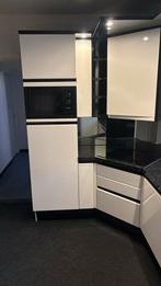 Hoek keuken Siemens +- 185 x 275 Bovenkant keuken 233, Ophalen, Gebruikt, Wit, Hoekkeuken