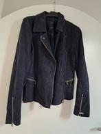 Jas suede donkerblauw, Kleding | Dames, Blauw, Ophalen of Verzenden, Zo goed als nieuw, Jasje
