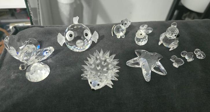 Swarovski beeldjes 9 stuks, Verzamelen, Swarovski, Zo goed als nieuw, Figuurtje, Ophalen of Verzenden