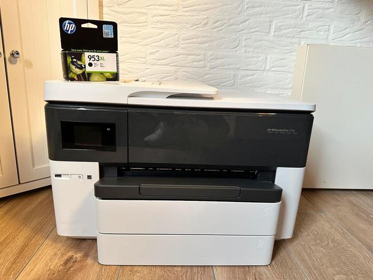 HP OfficeJet Pro 7740 A3 kleurenprinter | scanner defect, Computers en Software, Printers, Zo goed als nieuw, Kleur printen, Zwart-en-wit printen