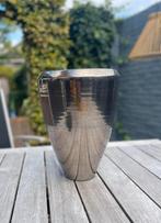 Ecri Living Handgemaakte vaas/bloempot met zilver buitenkant, Ophalen, Overige kleuren, Minder dan 50 cm, Glas