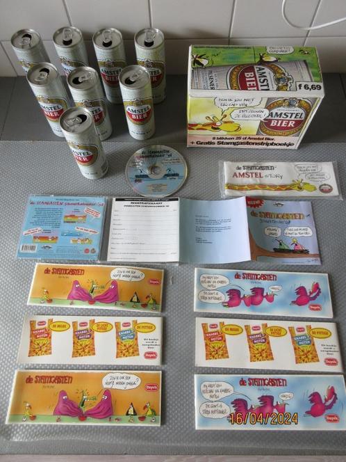 Amstel bier  doos met boekje Stamgasten+Duyvis boekjes+CDROM, Boeken, Stripboeken, Zo goed als nieuw, Meerdere stripboeken, Ophalen of Verzenden