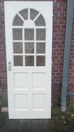 Meranti hardhouten deur, Doe-het-zelf en Verbouw, Deuren en Horren, Ophalen of Verzenden, Gebruikt, Buitendeur, 200 tot 215 cm