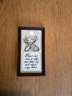 Vintage Tegeltje met Spreuk, Ophalen of Verzenden, Gebruikt