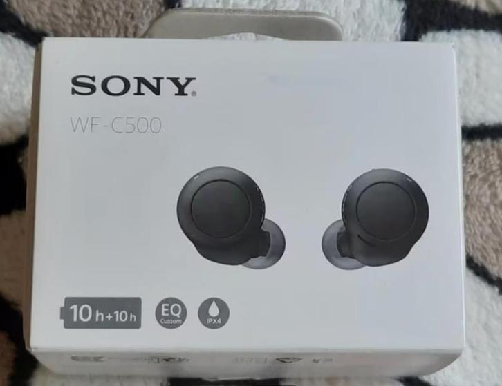 NIEUW Sony oortjes WF C500 zwart, Telecommunicatie, Mobiele telefoons | Oordopjes, Nieuw, In oorschelp (earbud), Bluetooth, Ophalen of Verzenden