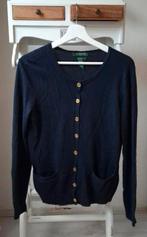 Ralph Lauren vestje zijde / cashmere mt. M, Kleding | Dames, Maat 38/40 (M), Blauw, Nieuw, Ophalen of Verzenden