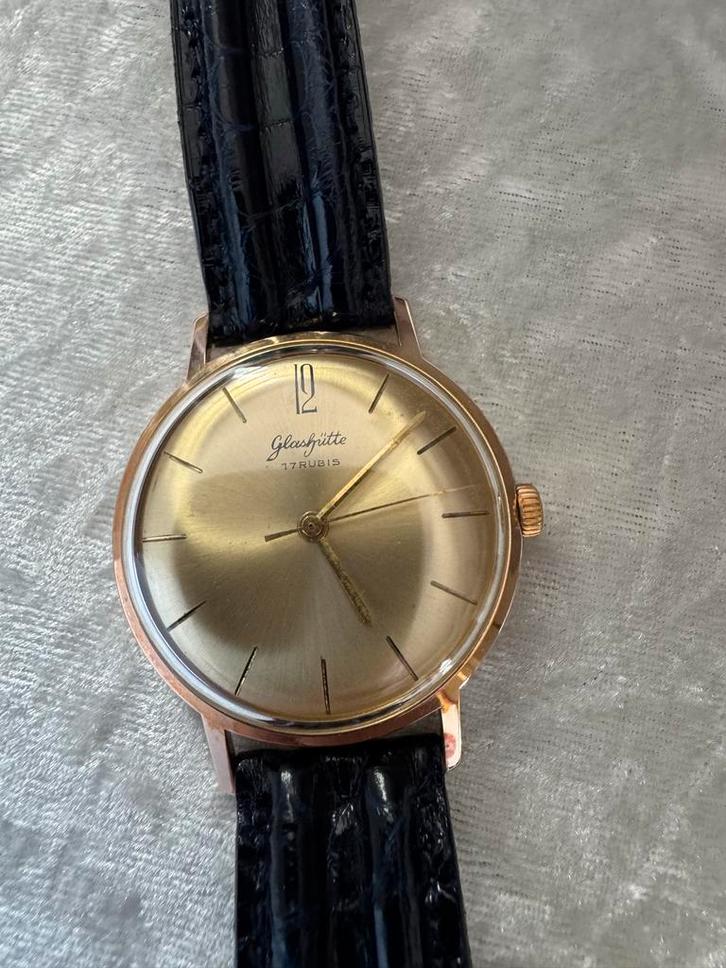 GUB Glashütte Horloge - Duitsland - Handopwinder, Sieraden, Tassen en Uiterlijk, Horloges | Antiek, Polshorloge, Overige merken