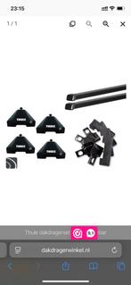 Thule Squarebar dakdragers | VW Golf 6 | 5d., Auto diversen, Dakdragers, Ophalen, Zo goed als nieuw